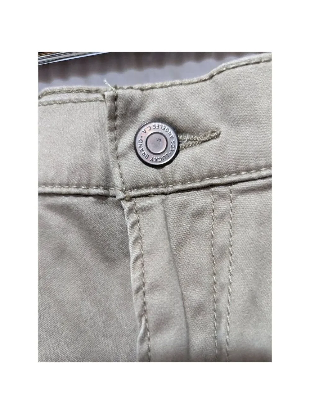 Lucky Brand Men's Tan Mid-Rise Straight-Leg Soft Denim Jeans Size 34/32